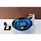 Anzzi Thalu Deco-Glass Vessel Sink in Sapphire Wisp N48 - alternate 6